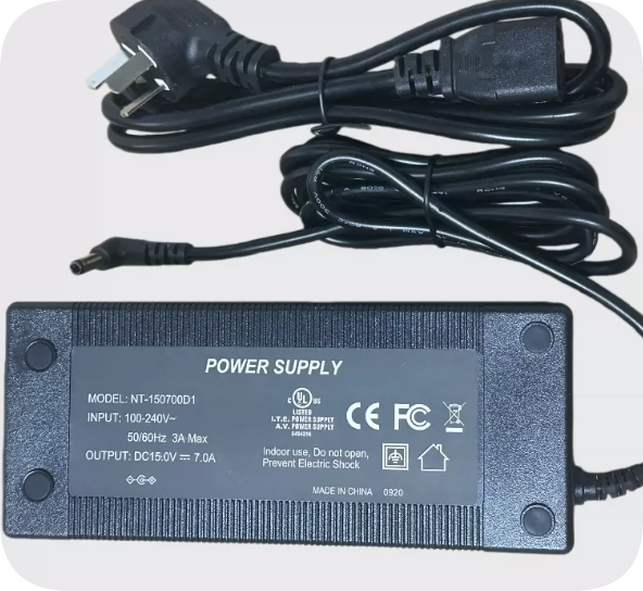*Brand NEW*NT‑150700D1 Power Supply Adapter, DC 15.0V 7.0A 105W, Right‑Angle 5.5 x 2.5mm